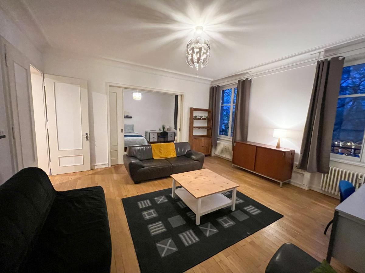 Chambres Privees -Private Room- Dans Un Spacieux Appartement - 100M2 Centre Proche Gare Mulhouse Esterno foto